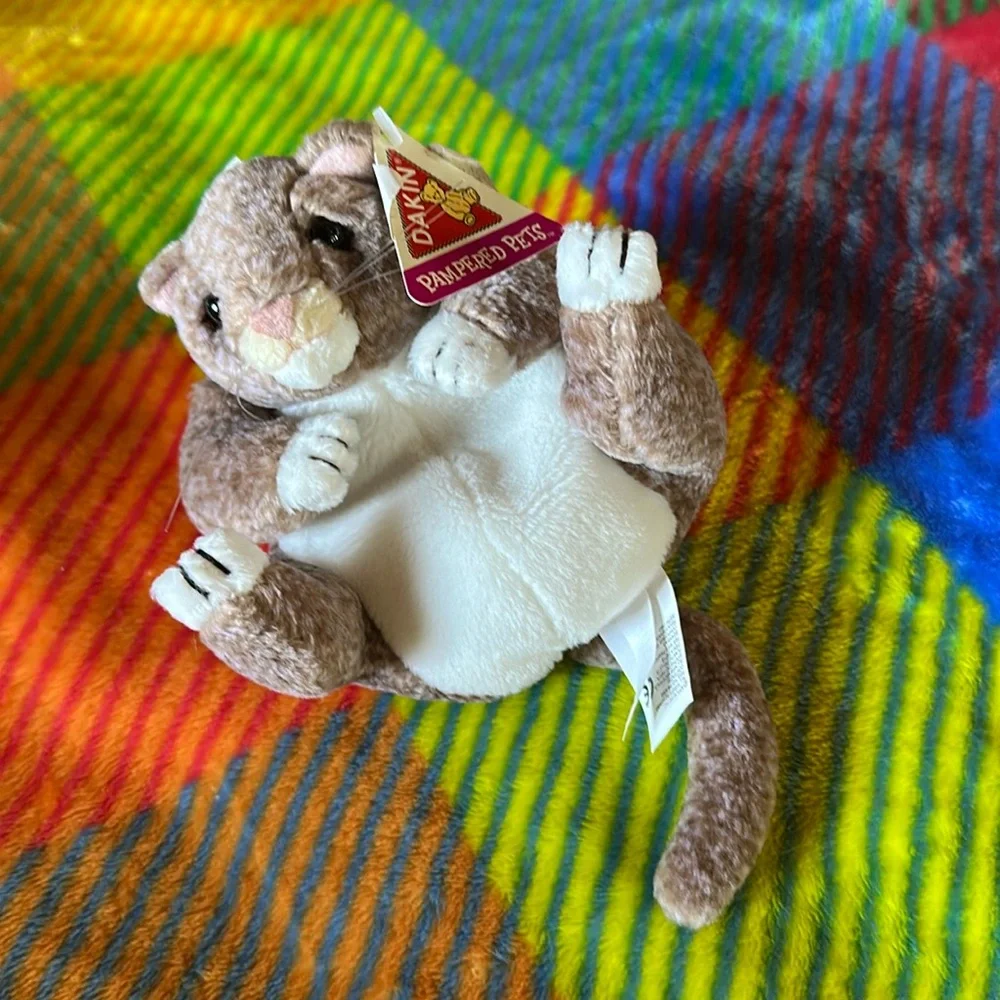 Vintage Dakin Pampered Pets Peewee Small Cat Plush